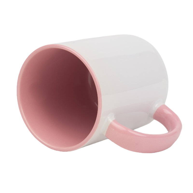 Inside and handle color sublimation mug